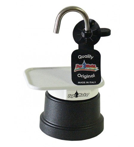 Cafetière Top Moka Mini 1 tasse Noir/blanc